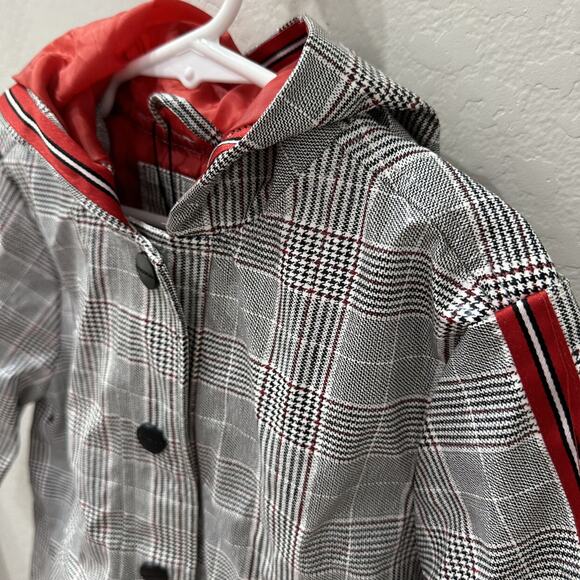 NWT Urban Republic Plaid Rain Coat - Picture 2 of 8